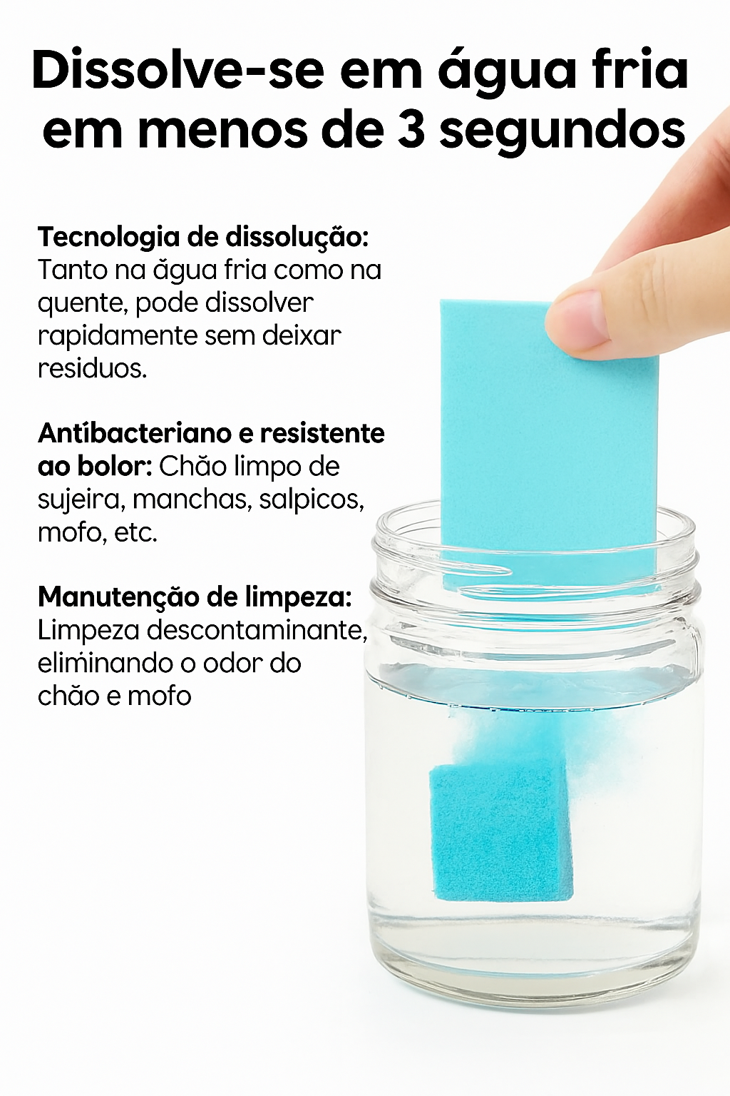 DeepClean - Embalagem de 120 pastilhas concentradas (120 dias de limpeza sem produtos líquidos dispendiosos)